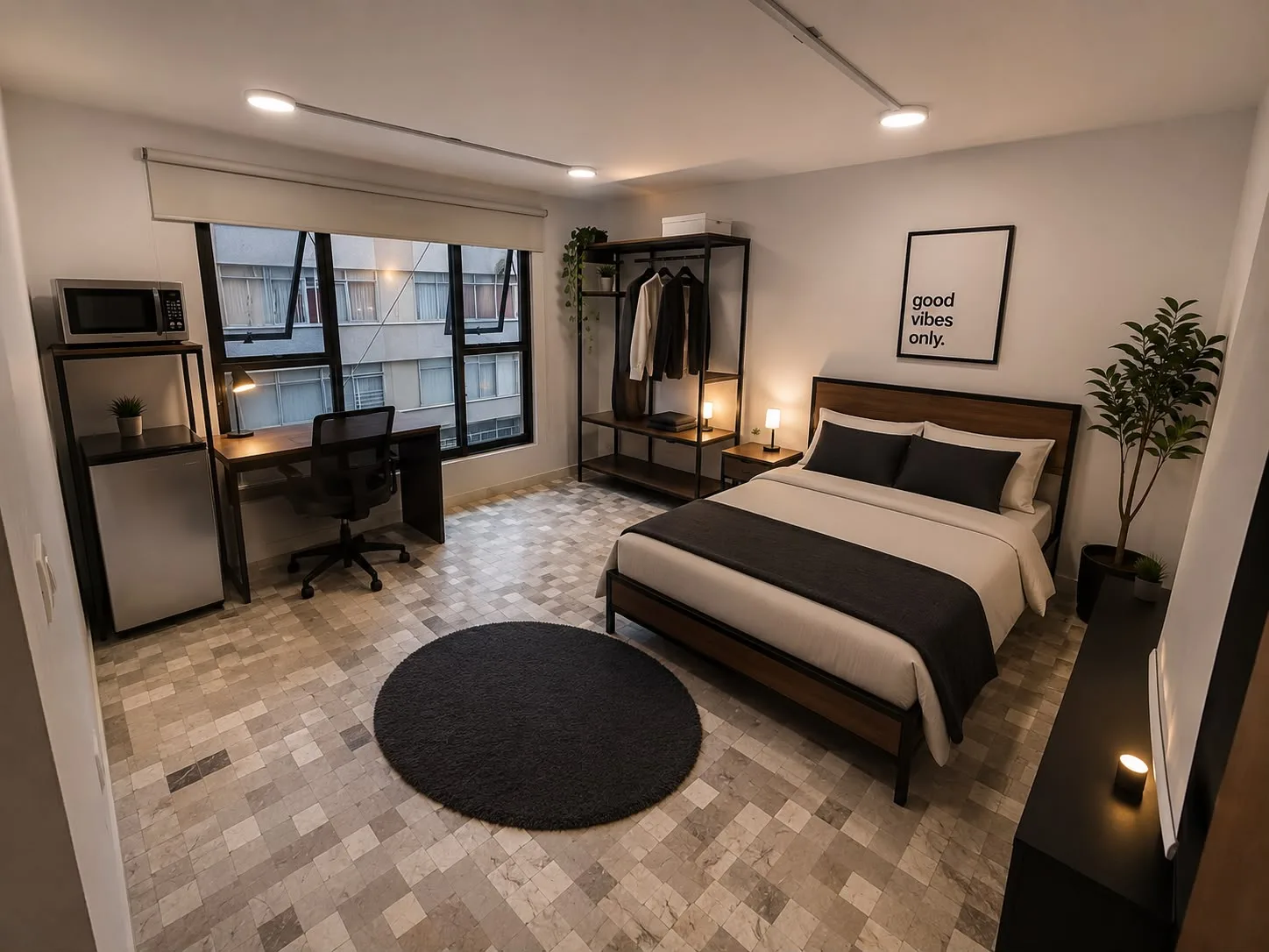 Loft 25 — street-facing loft, top floor