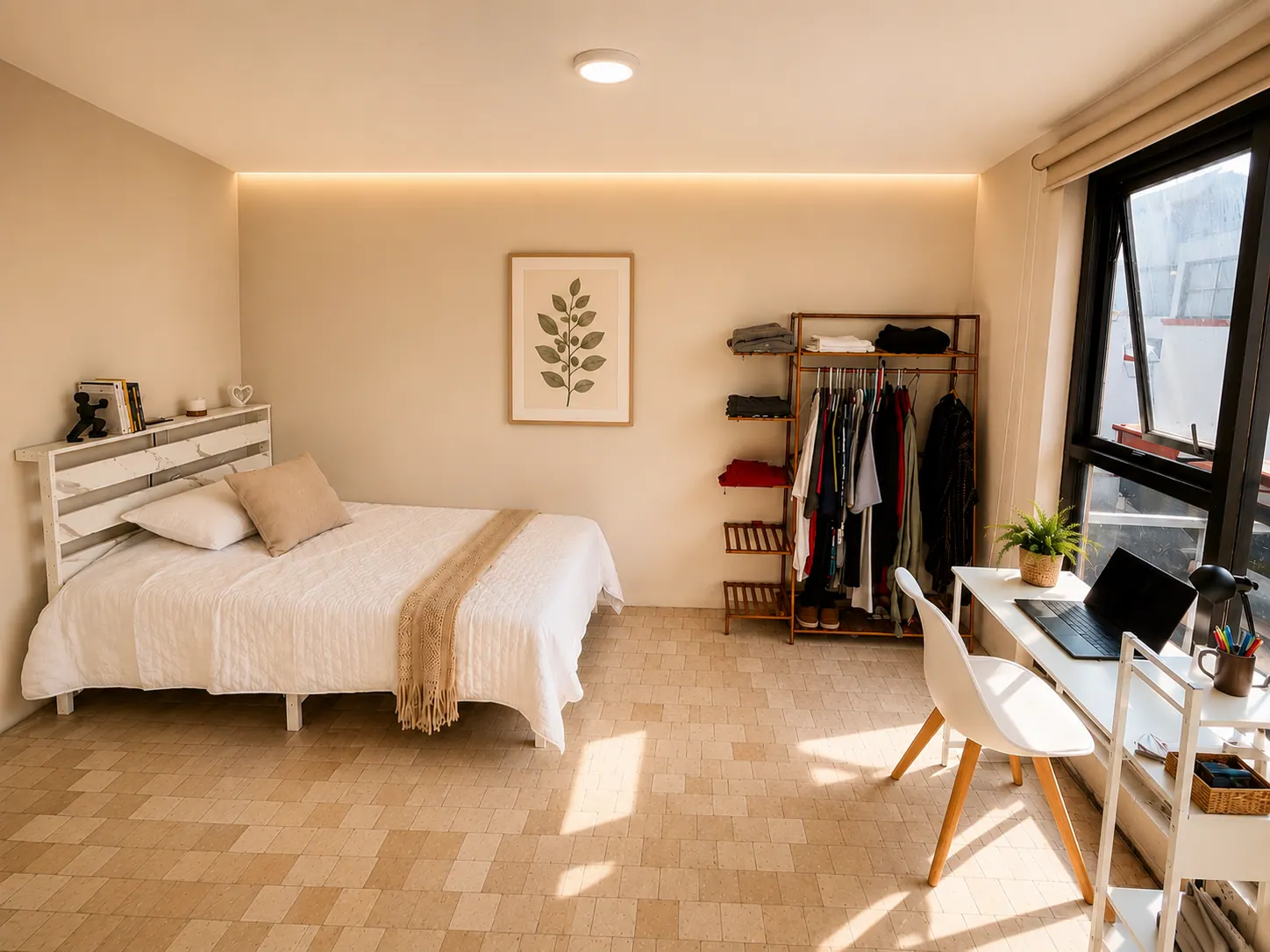 Signature Garden View 32 — bed A view (your roommate)